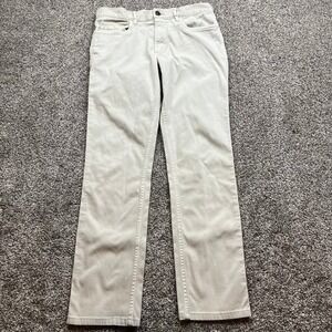 Faherty Brand Pants Mens 30x29 Organic Cotton Beige Straight Leg